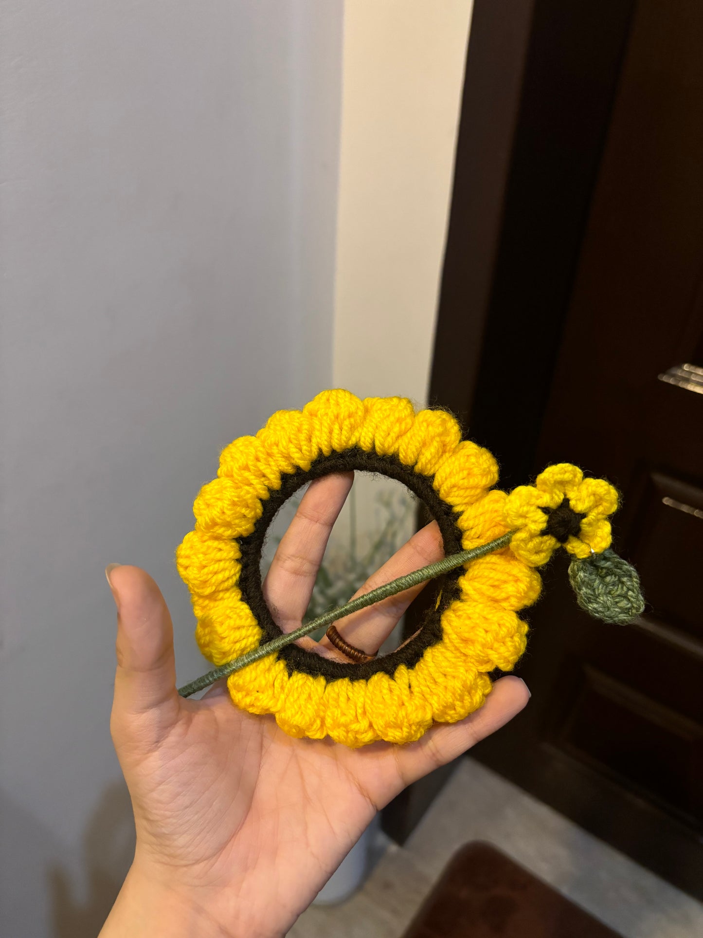 Crochet Joda bun stick