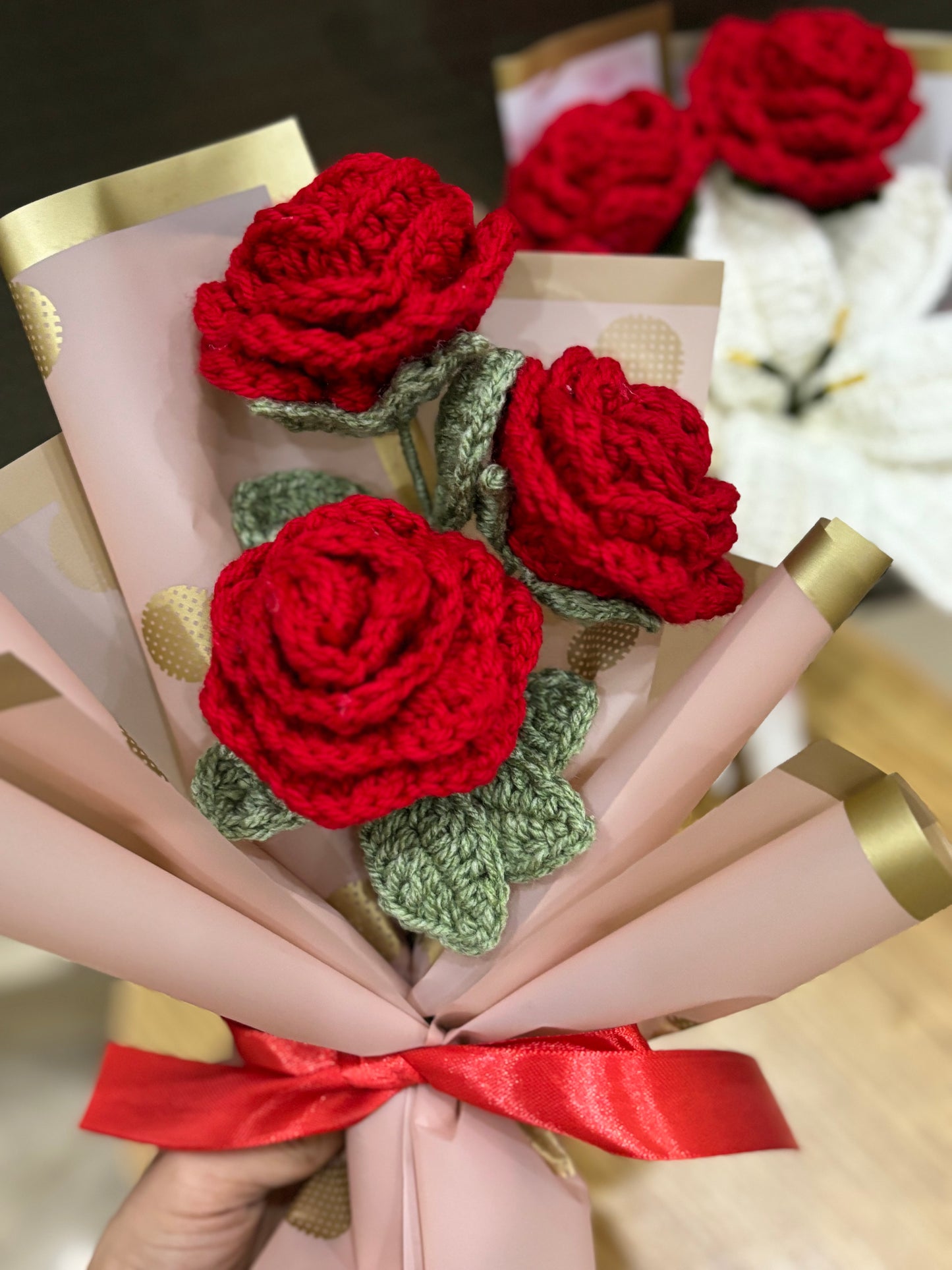 Red roses bouquet