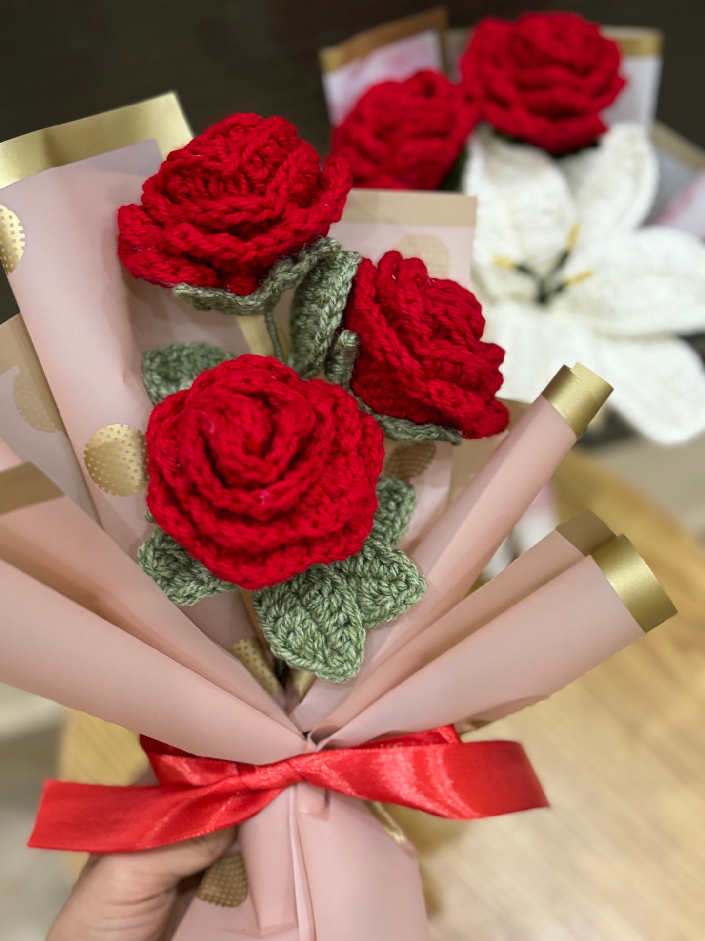 Red roses bouquet