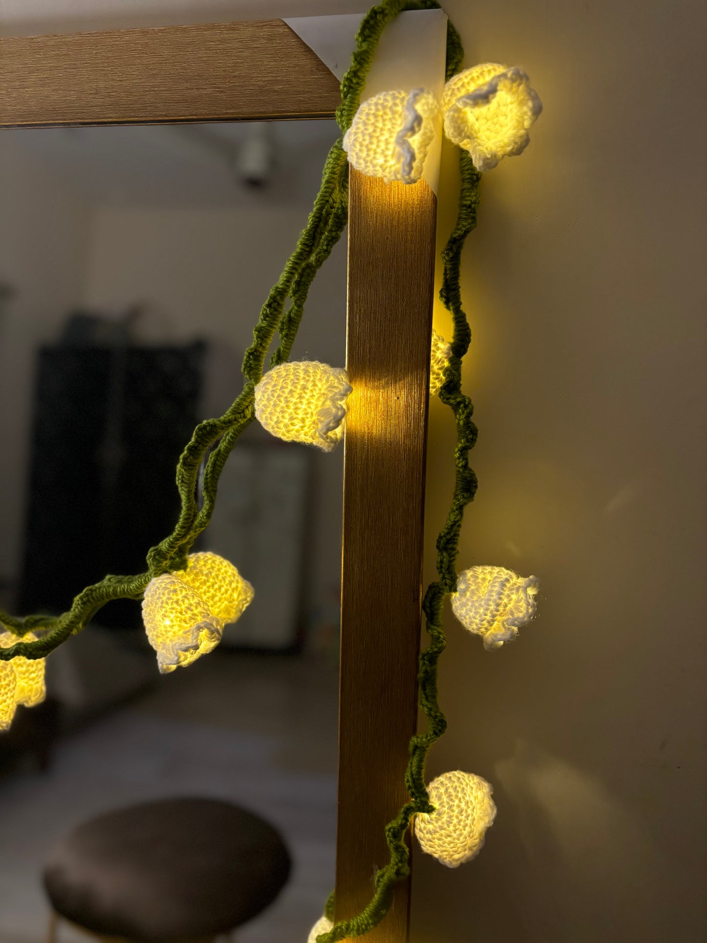 Crochet lily of the valley fairylights