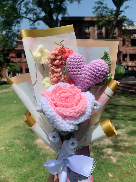 Crochet barbie themed bouquet