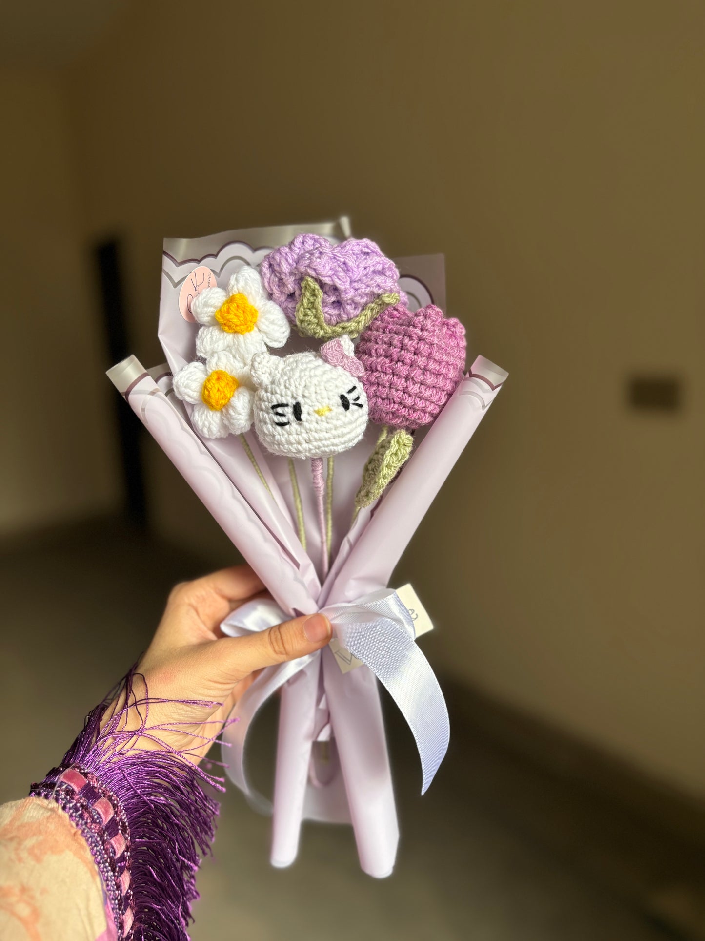 Crochet hello kitty bouquet