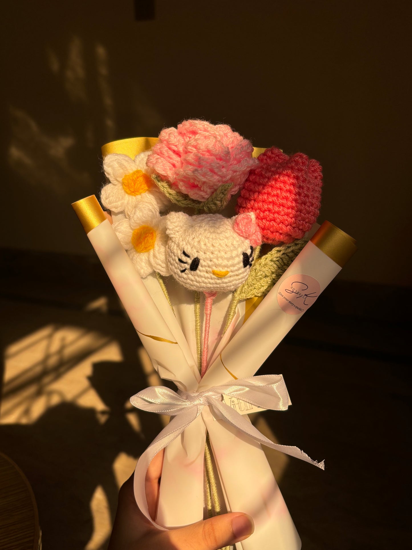 Crochet hello kitty bouquet