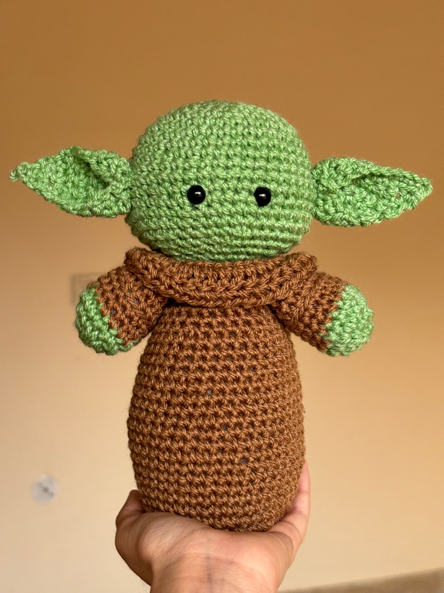 Crochet baby yoda