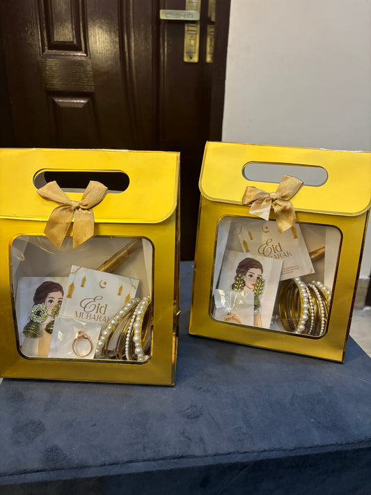 Golden theme eidi hamper