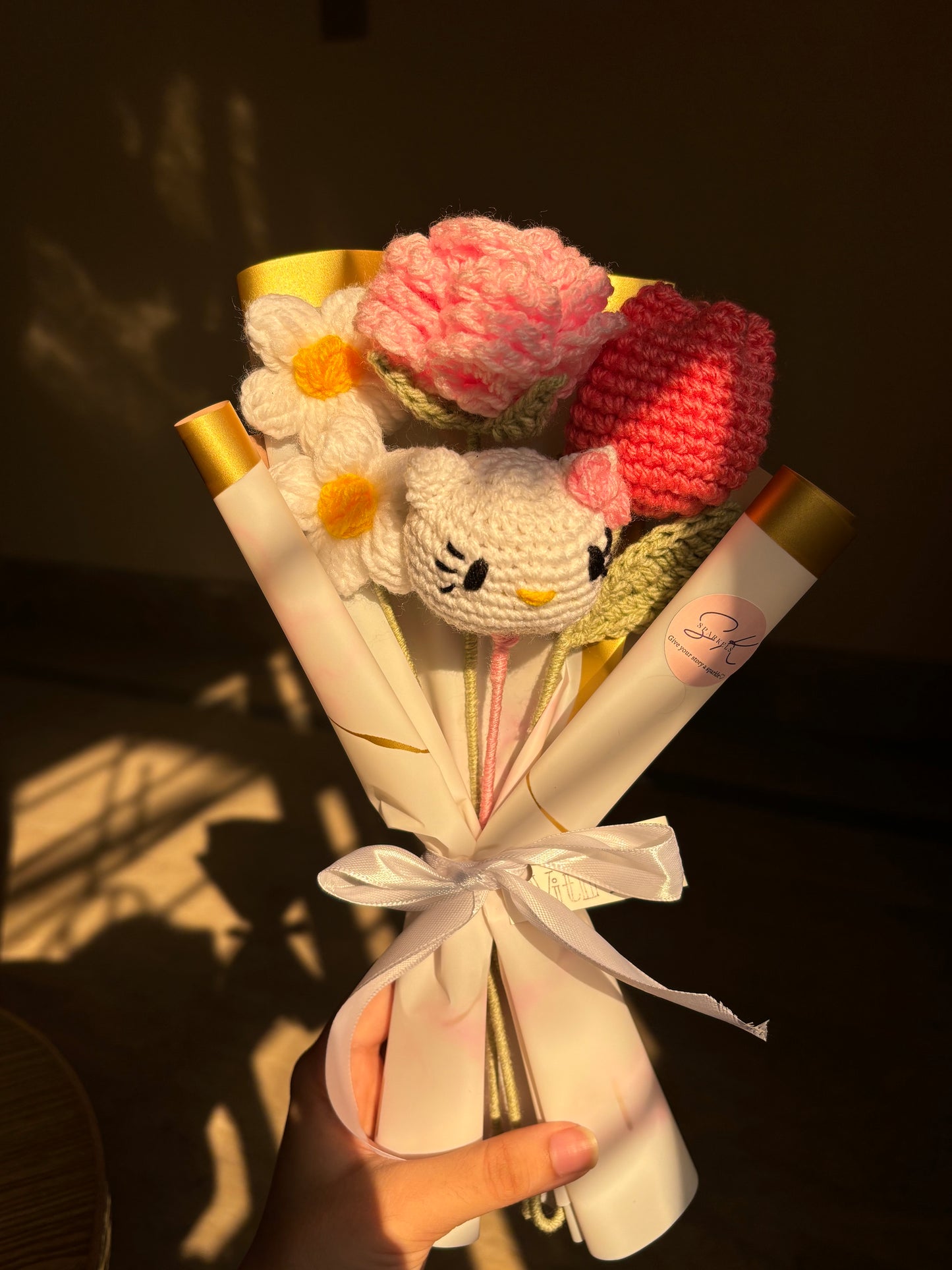 Crochet hello kitty bouquet