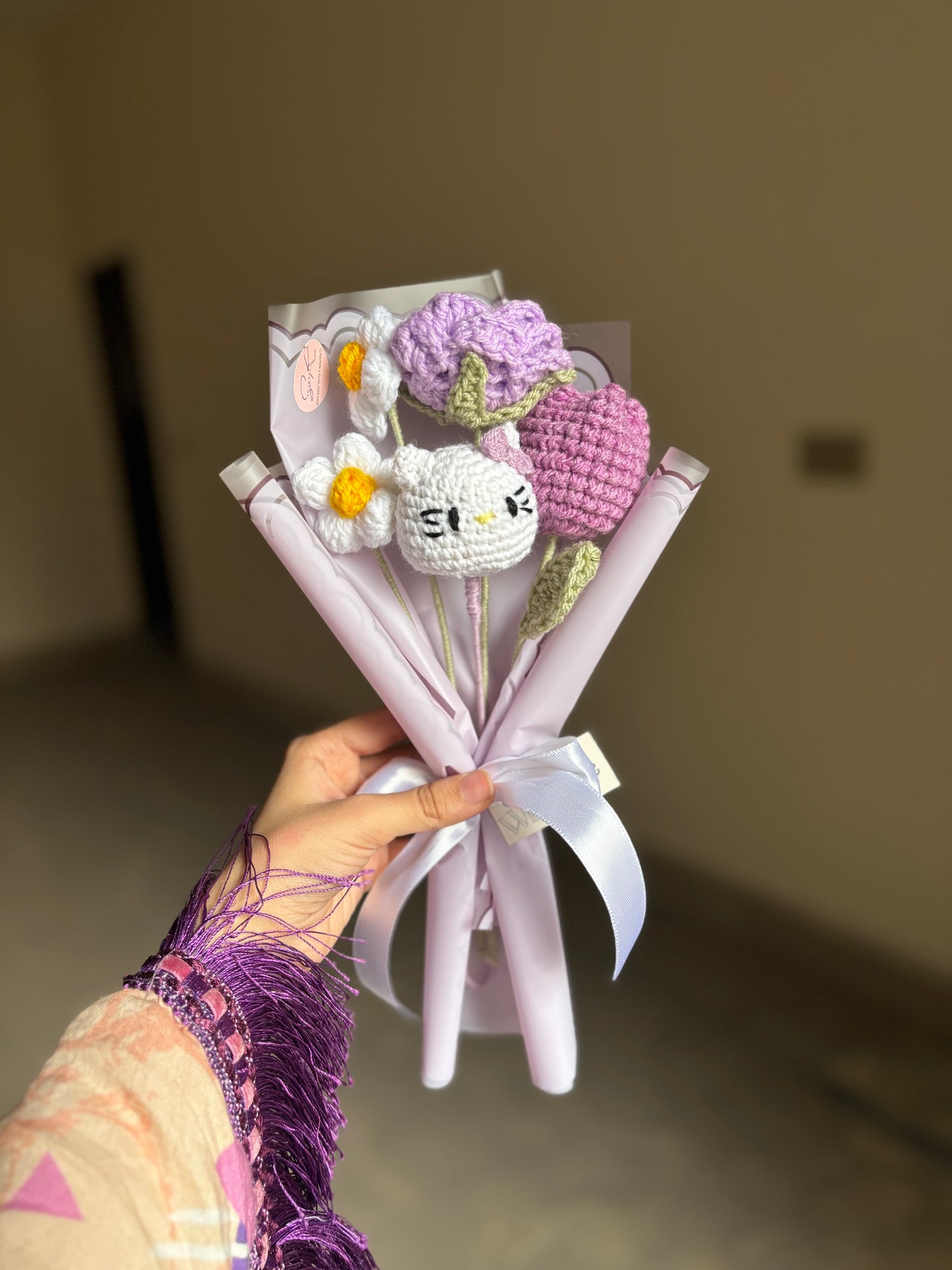 Crochet hello kitty bouquet