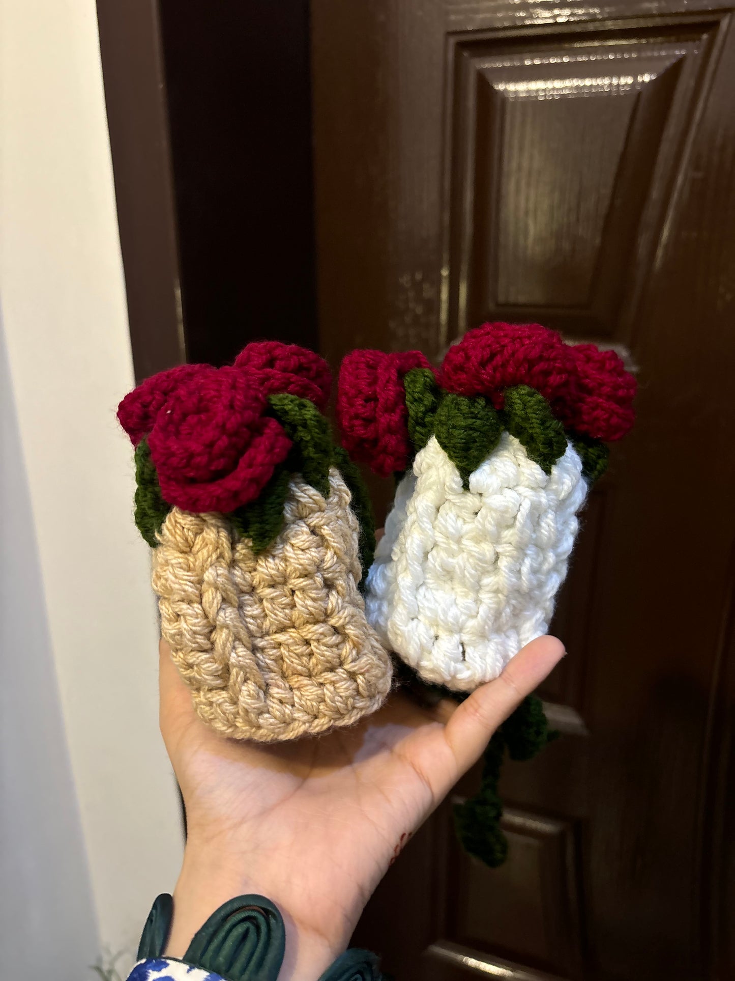 Crochet earpod / coin pouches