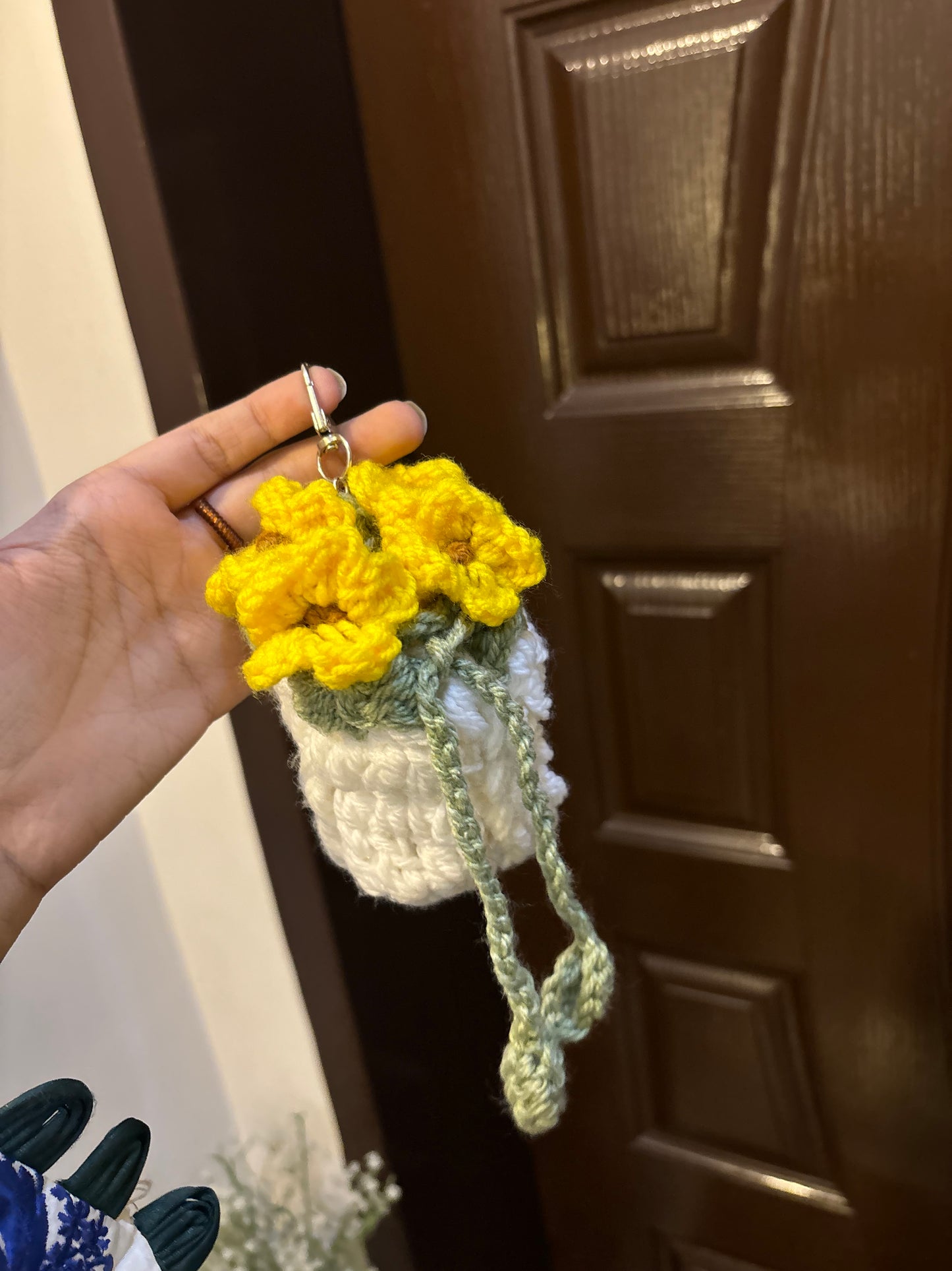 Crochet earpod / coin pouches