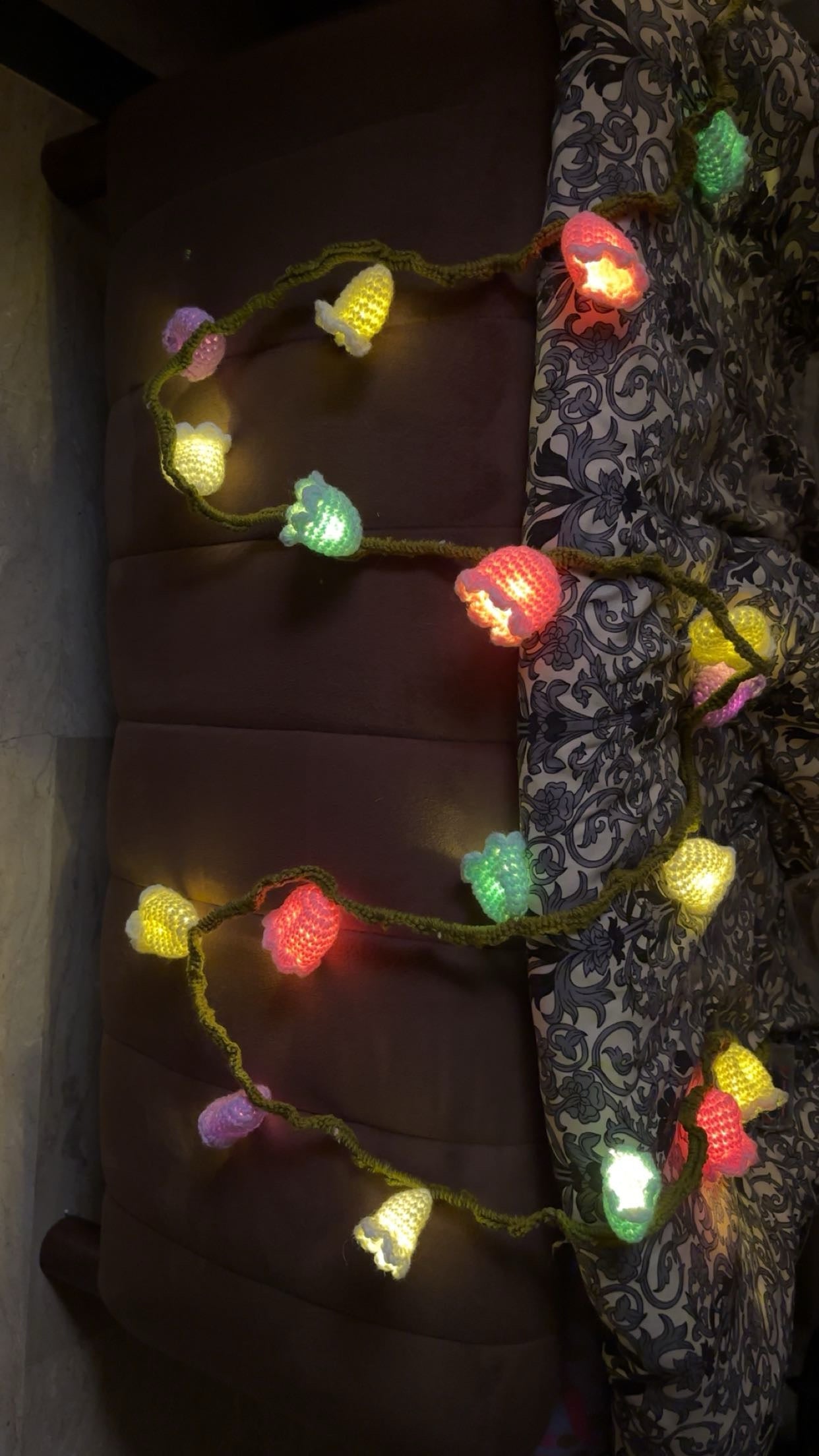 Crochet lily of the valley fairylights