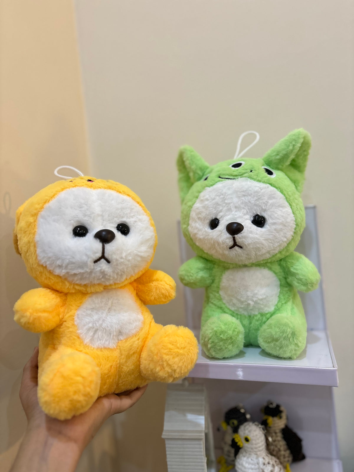 Alien & pikachu plushie