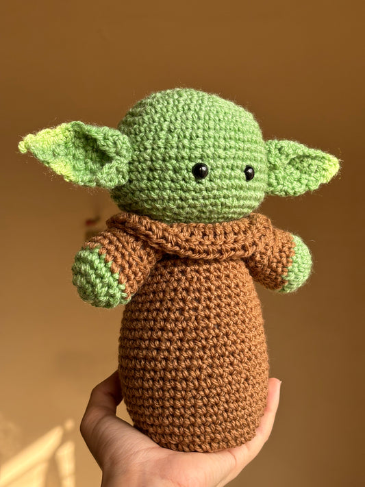 Crochet baby yoda